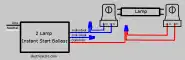 1 Lamp Series to 2 Lamp Parallel Lampholder Wiring Diagram thumb